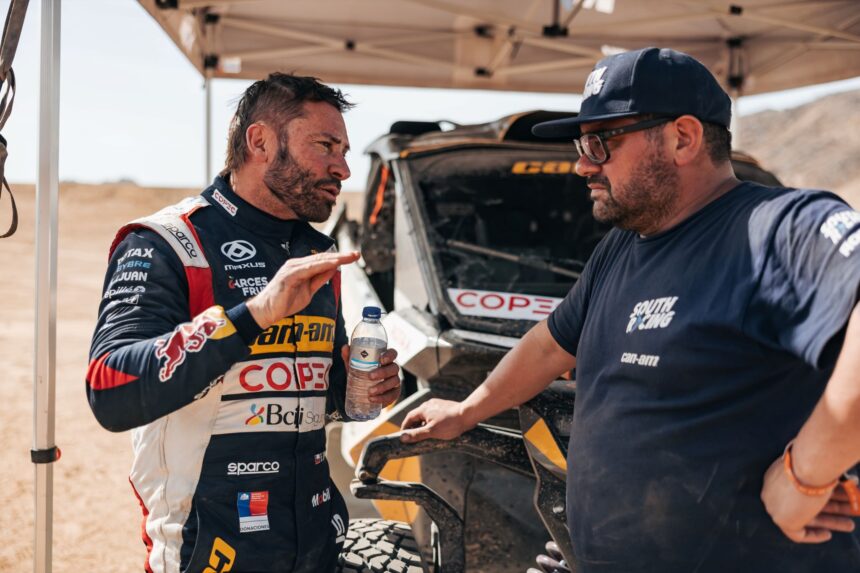 Chaleco López e Ítalo Larrondo 1 Chaleco López entra a la segunda parte del DAKAR con el foco puesto en el podio