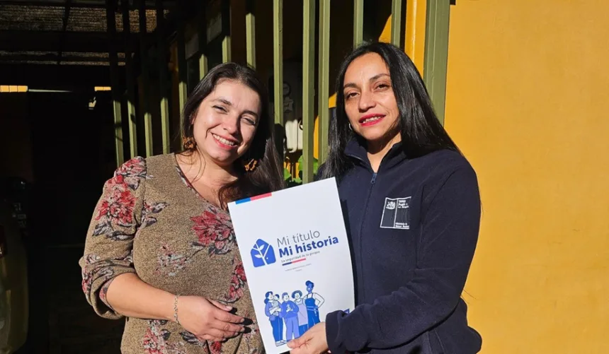 Bienes Nacionales entrega títulos a madres en La Araucanía