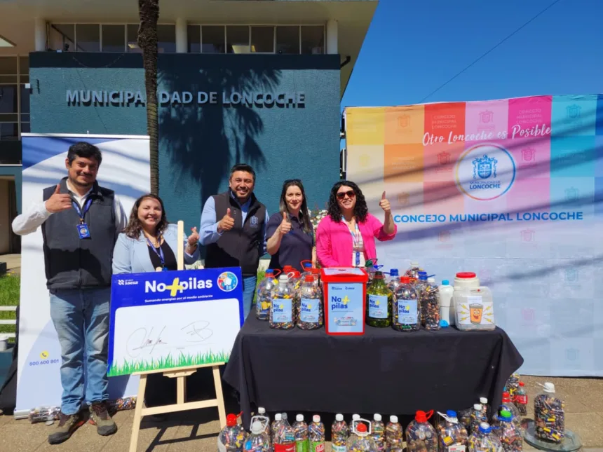 Foto 1 (1) Loncoche logró reunir más de 500 kilos de pilas en desuso en campaña junto a Saesa