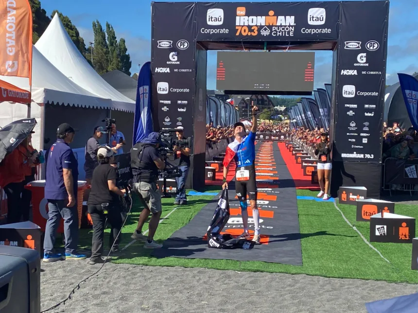 1 (3) Pucón coronó un espectacular Iron Man 70.3 con impecable coordinación, lago en óptimas condiciones y Los Halcones de la FACH