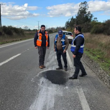 WhatsApp Image 2026-08-14 at 10.50.09 MOP intensifica trabajos de bacheo en rutas de La Araucanía tras daños provocados por las lluvias