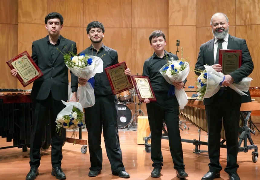 concierto3 Jóvenes percusionistas de la Escuela Armando Dufey de Temuco parten con becas de excelencia a Estados Unidos y México