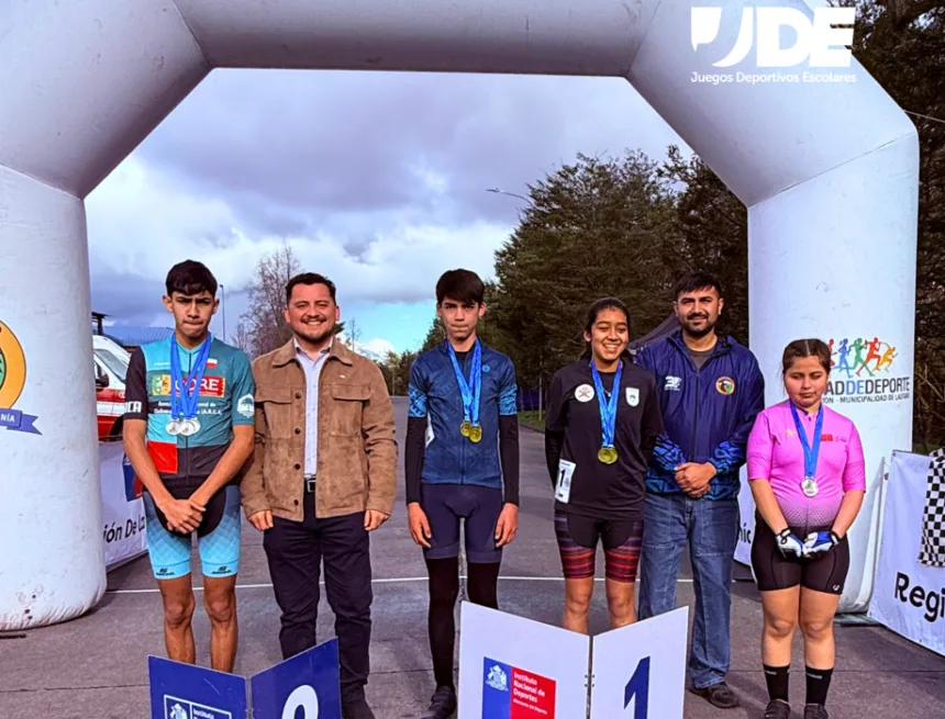 Cuatro ciclistas escolares llevarán el nombre de La Araucanía a la Final Nacional de los JDE 2026.