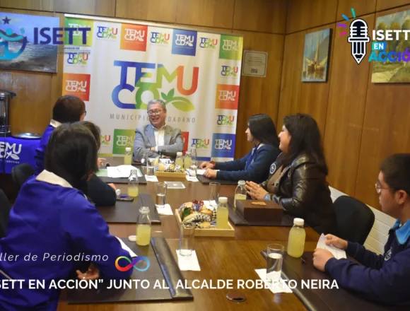 Estudiantes del ISETT entrevistan al alcalde de Temuco en taller de periodismo